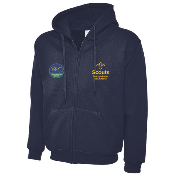 2nd Upminster Scouts Zip up Anniversary Hoodie Adults Thumbnail